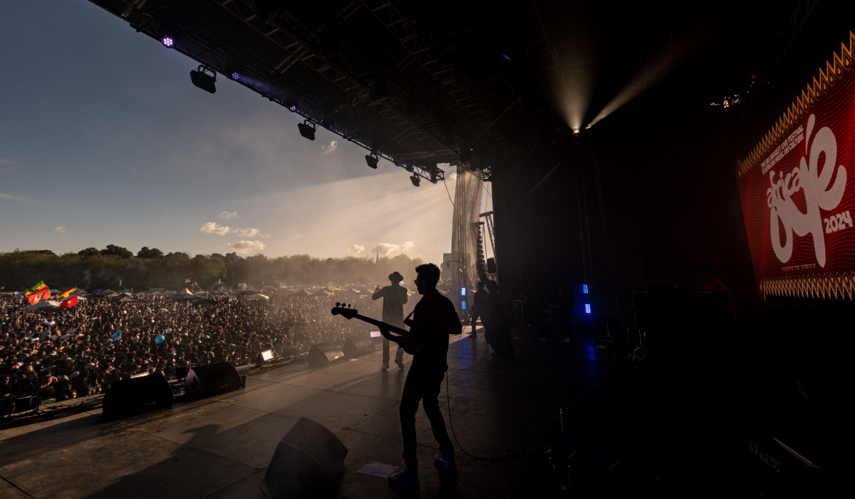 Africa Oye singer on stage in liverpool