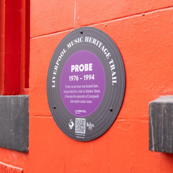Liverpool music heritage trail probe liverpool sign